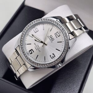 RELOJ Q&Q PULSO SILVER RELOJERO BLANCO COMÚN (NRO) MAQUINARIA JAPONESA. UNISEX ✅