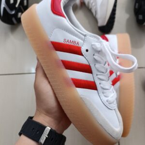 ADIDAS SAMBA COLLEGIATTE WHITE RED ❤️